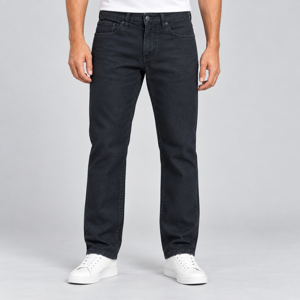 Nostrum Men's Washed Black Washed Straight Fit Denim Jeans | Urban Casual Wear