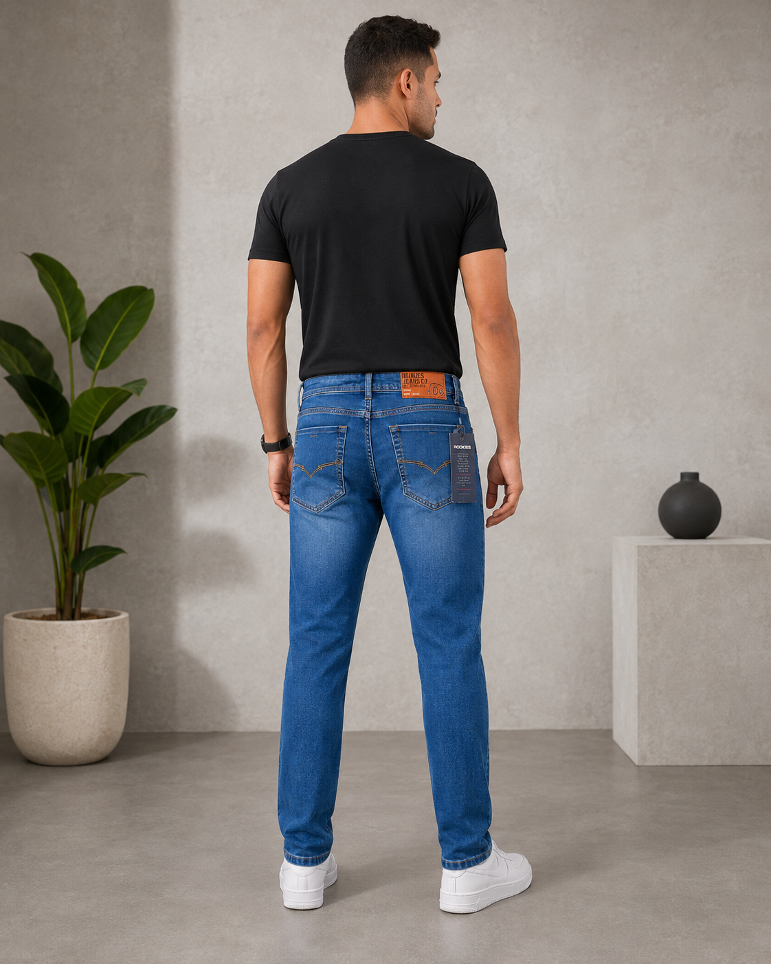 Beauty Art Men's Slim Fit Stretchable Blue Denim Jeans - Comfortable Casual Wear Jeans for Everyday Style