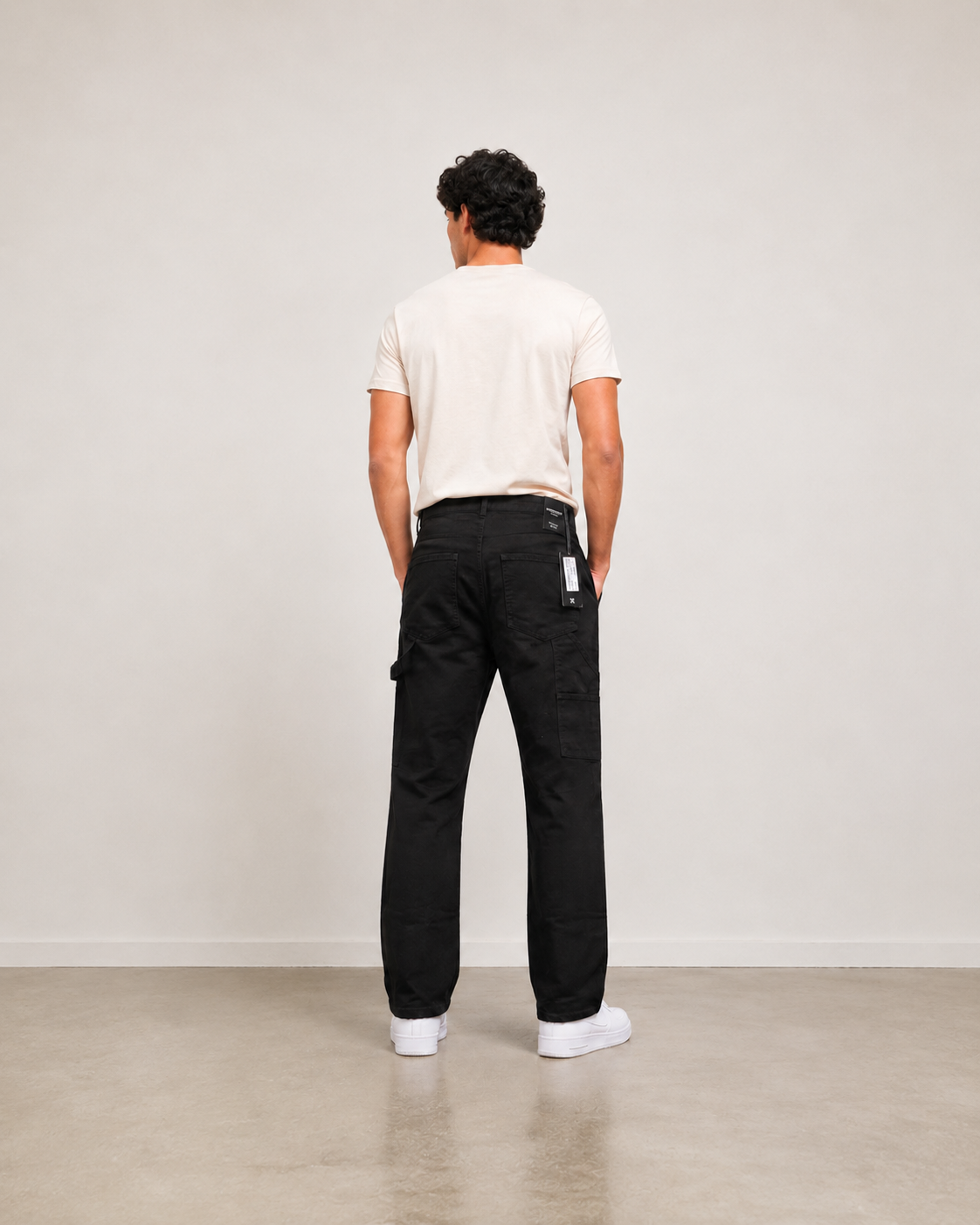 Beauty Art Men’s Black Regular Fit Cargo Pants | Clean Utility Trousers for Casual Everyday Style