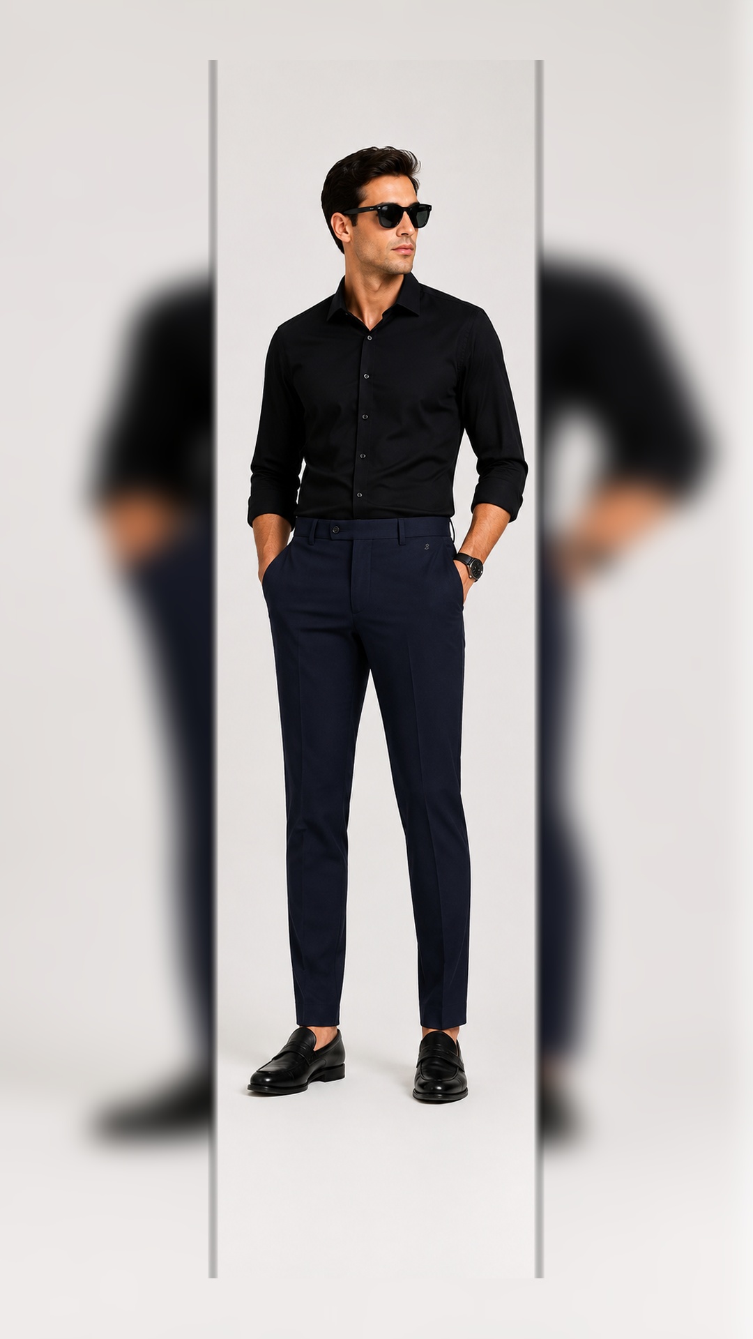 Beauty Art Men’s Regular Fit Trousers | Smart Casual Everyday Pants | Style 06
