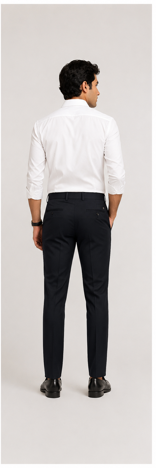 Beauty Art Men’s Everyday Regular Fit Trousers | Smart Casual Comfort Pants | Style 15